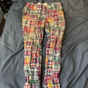 Benjamin Bixby Patchwork Madras Pants